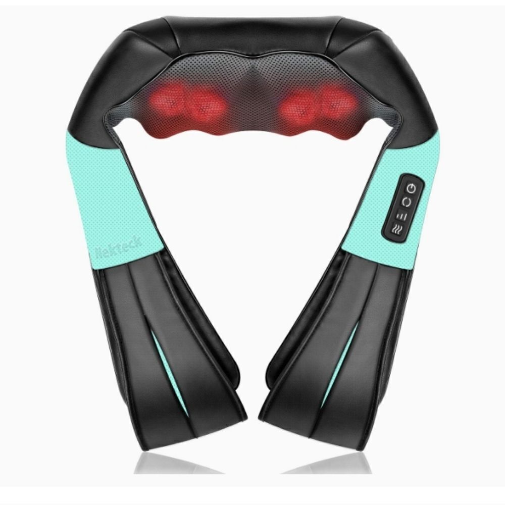 Nekteck Shiatsu Neck and Back Massager with Soothing Heat, Electric Deep Tissue